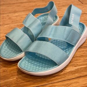 CROCS LightRide Lightweight Vacay Sky Blue Strappy Sandals Women’s 5